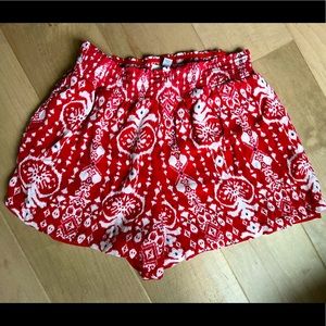 Womens flowy high waist shorts